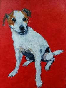 Jack Russell - pet painting by commission artist Sarah Seymour