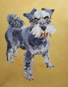 Lola - pet painting by commission artist Sarah Seymour