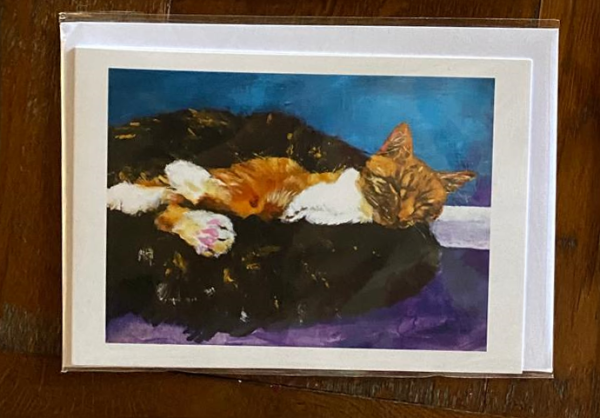 'In the Company of Cats' - Set of 5 Cat Greeting Cards - Image 3